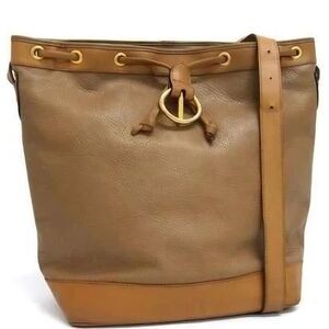 Sold Dior Tan and Gold Shoulder Bag Authentiv